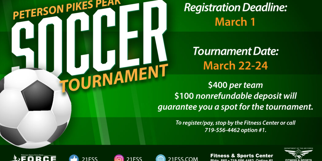 Pikes Peak Soccer Tournament – Play begins March 22