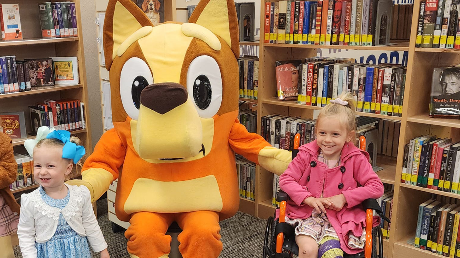 Bluey event at the Peterson Library