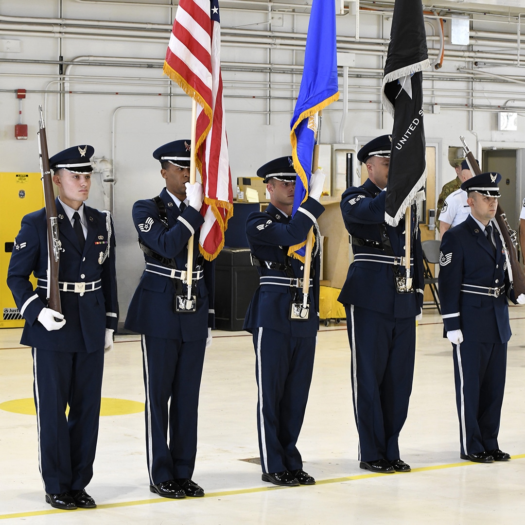 Peterson Honor Guard Presenting Colors