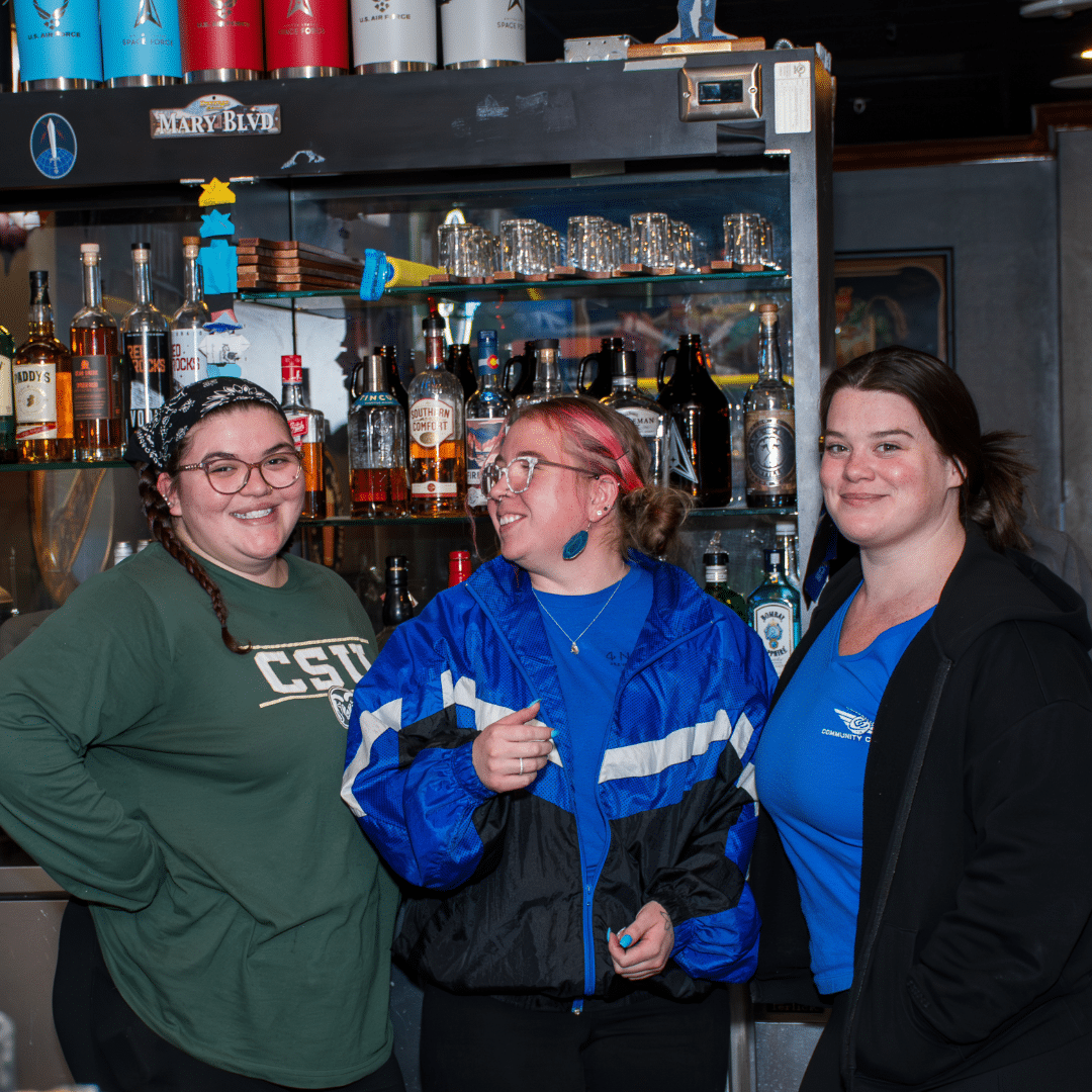 Bartender at the Colorado Pizza, located in the Peterson SFB Hub